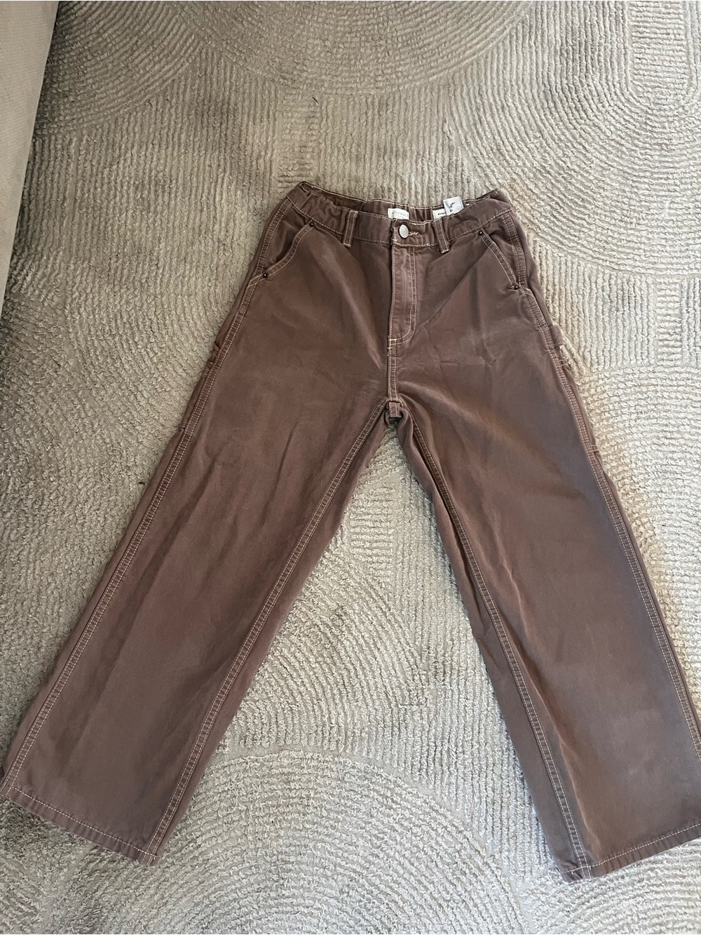 PacSun Kids Brown Straight-Leg Jeans